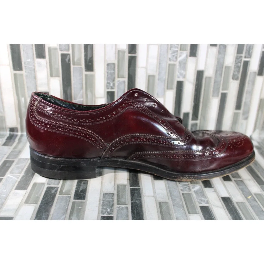 The Florsheim Shoe Imperial Duality Brown Leather Shoes Size‎ 10 No Laces